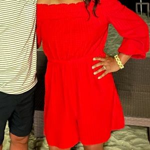 anthropologie - convertible romper with pockets